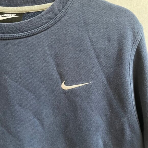 Nike crewneck swoosh logo cotton sweatshirt Sz M/L - Picture 4 of 8